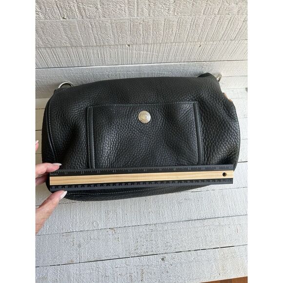 COACH Purse #8A37 BLACK Turn Lock Mini Pebbled Leather Bag - Picture 15 of 15